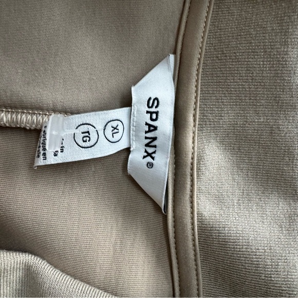 Spanx Women's Airpique Sleeveless Polo Dress Tan XL - Picture 4 of 7